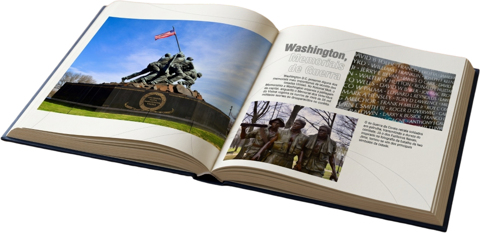 Página do livro Cem Destinos sobre Washington